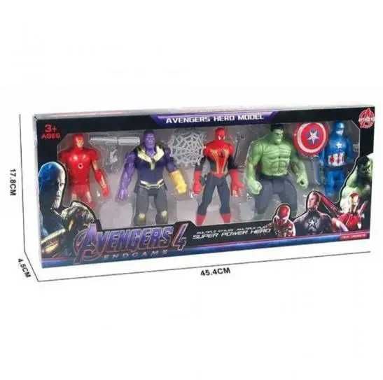 Набір з 5 супергероїв Marvel з підсвічуванням