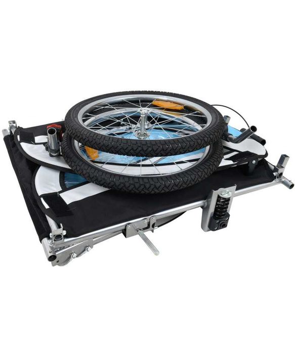 Przyczepka rowerowa z amortyzatorem 3w1 2-osobowa + JOGGER