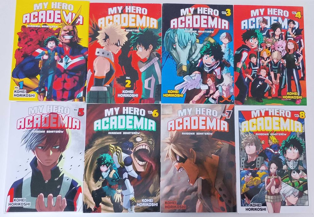 My hero academia, tomy 1-22 (bez 23 tomu) 24-28
