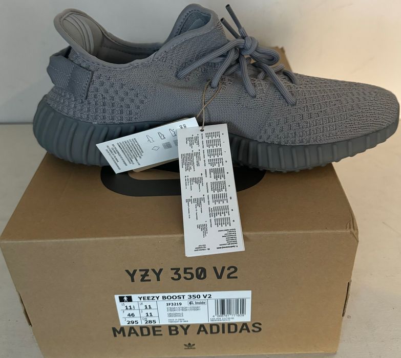 Nowe Adidas  Yeezy Boost 350 v2 „Steel Grey”, rozmiar 46