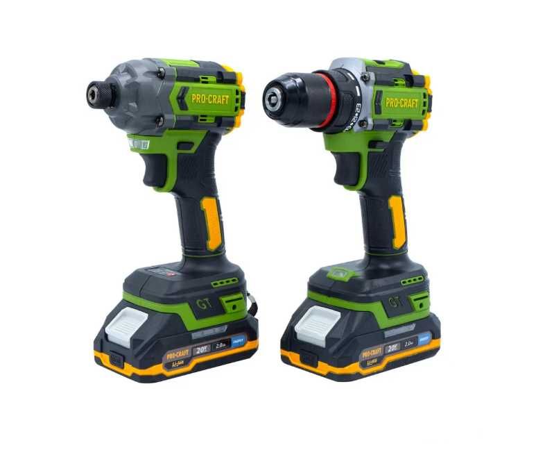 Набір акум інструменту шуруповерт та гвинтоверт 2АКБ Procraft PA214SET