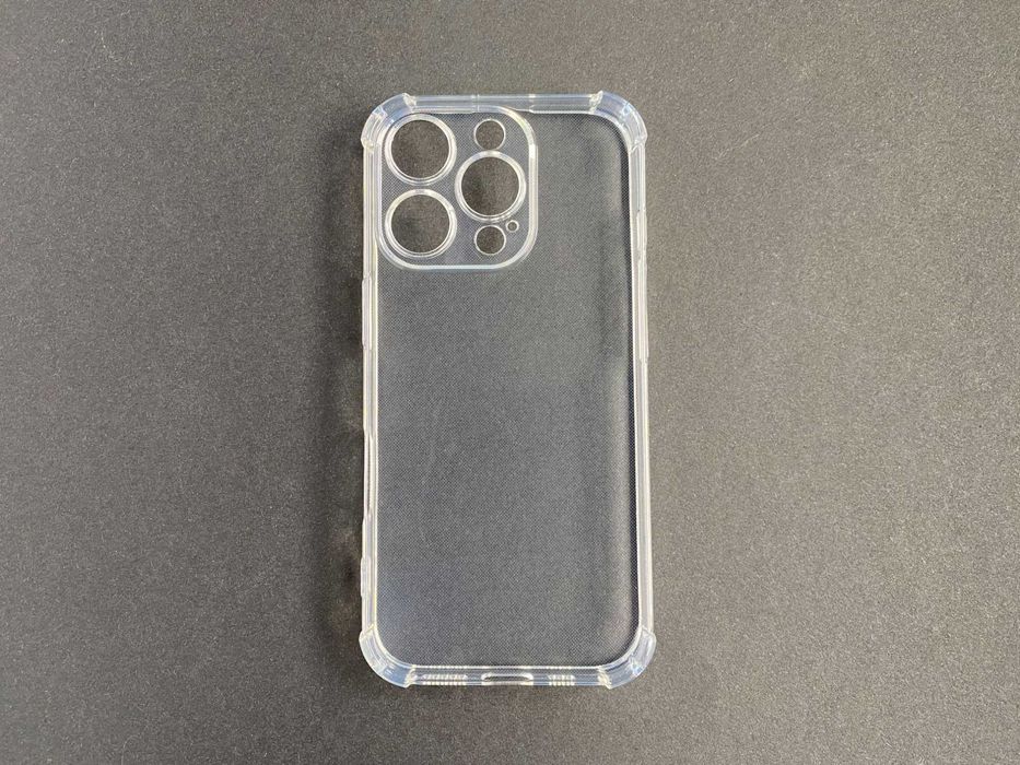 Etui przezroczyste antywstrząsowe do iPhone 16 Pro + szkło 9H 9D