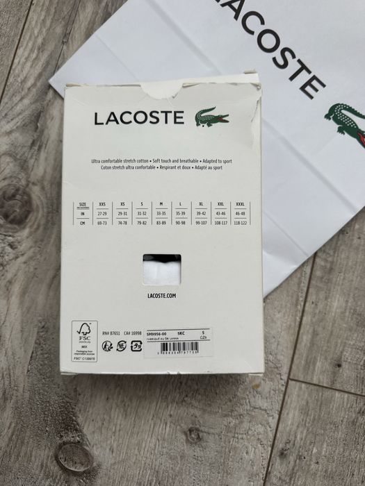 Bokserki meskie Lacoste 3-pak nowe S