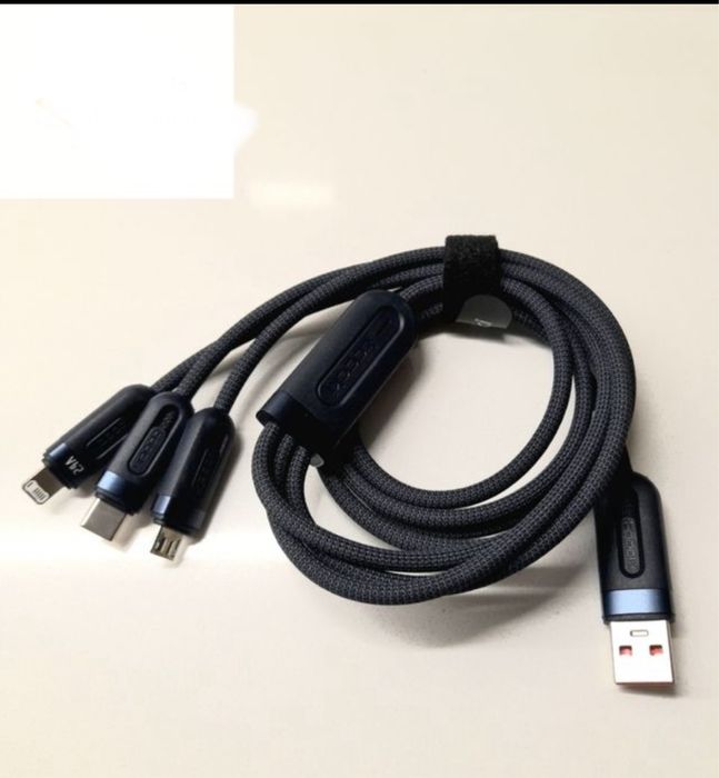 Cabo us carregamento rápido 3 em 1