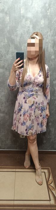 Sukienka mohito 40 38 róże koronka M L wesele komunia Reserved mini sexi