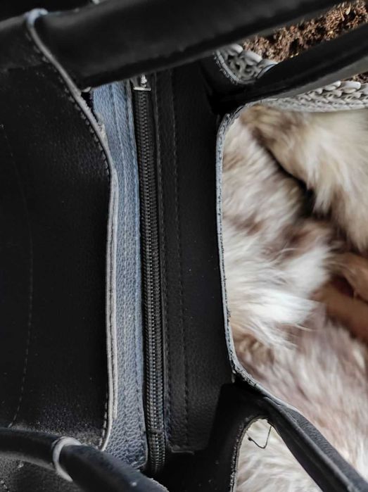 torebka do ręki shopper worek elegancka zdobiona tłoczony wzór