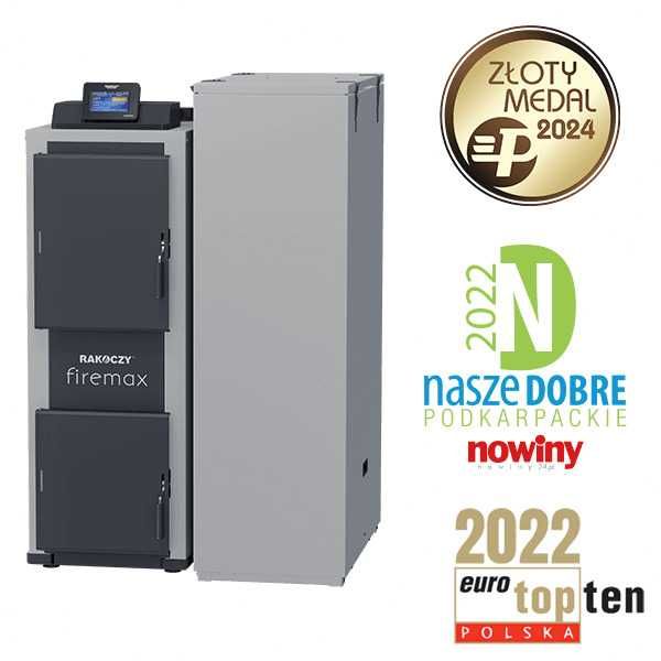Kocioł na pellet FIREMAX PLUS Rakoczy– z zabudowanym zasobnikiem