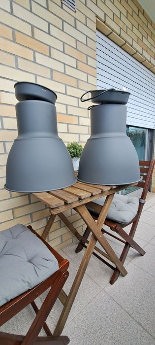 IKEA HEKTAR x2 de 38cm cinzento escuro.