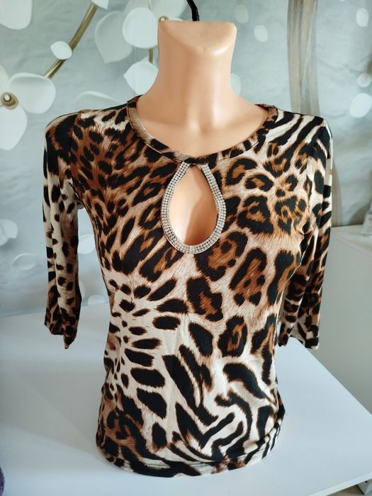 Bluzka panterka nowa S/M