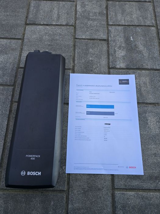 Bateria Akumulator BOSCH POWERPACK 400wh na bagażnik 25 cykli 100% spr