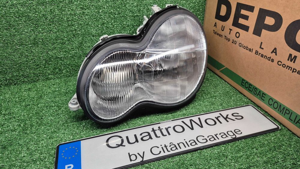 Otica Farol Esquerdo Mercedes Classe C W203 de 2000 a 2011 Ref. 440-1124L-LD-E NOVO DEPO