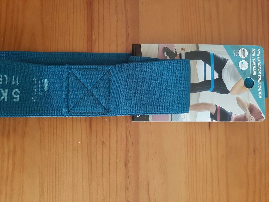 Conjunto mini banda pilates e banda de tonificação da decathlon (Novo)