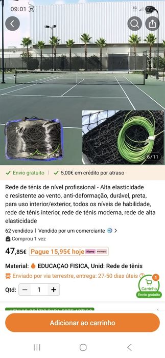 Rede de ténis profissional