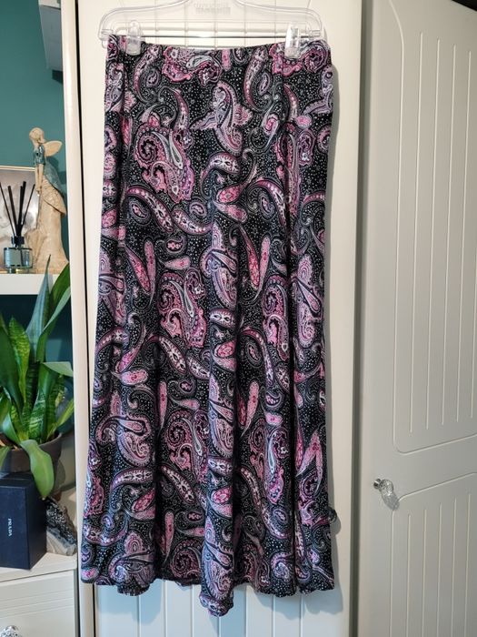 Długa spódnica L/XL maxi wzory paisley