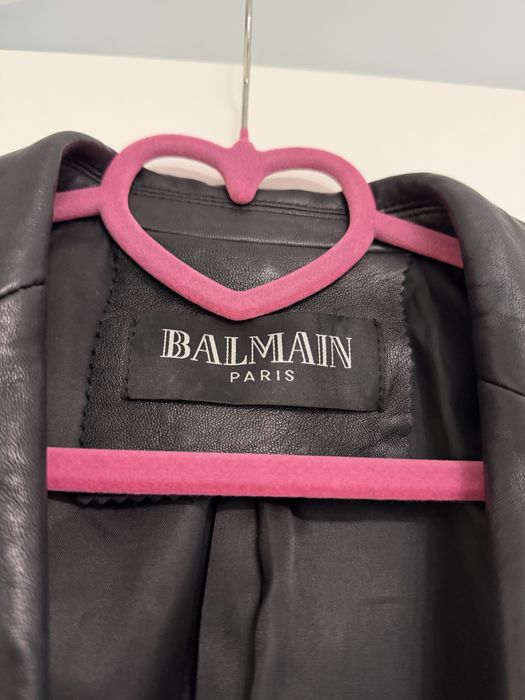 Шкіряний жакет Balmain