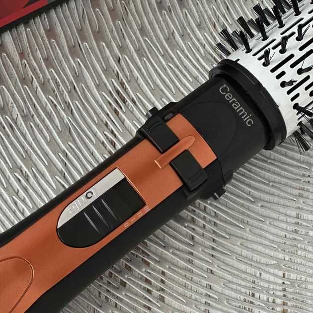 Фен-щетка расческа вращается, стайлер для волос Gemei GM-4828