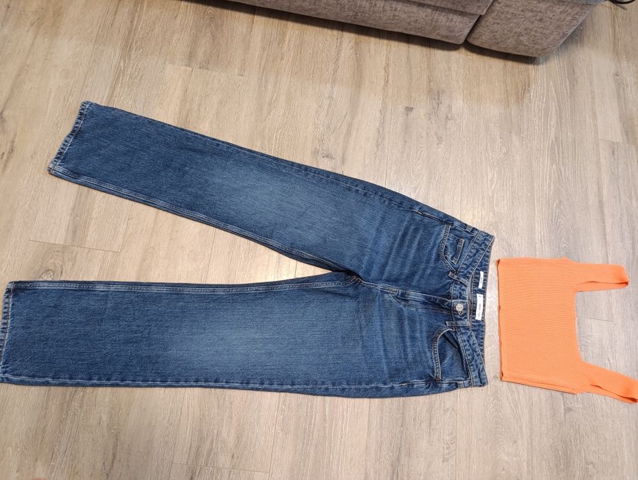 Джинсы zara mango бершка NM палаццо