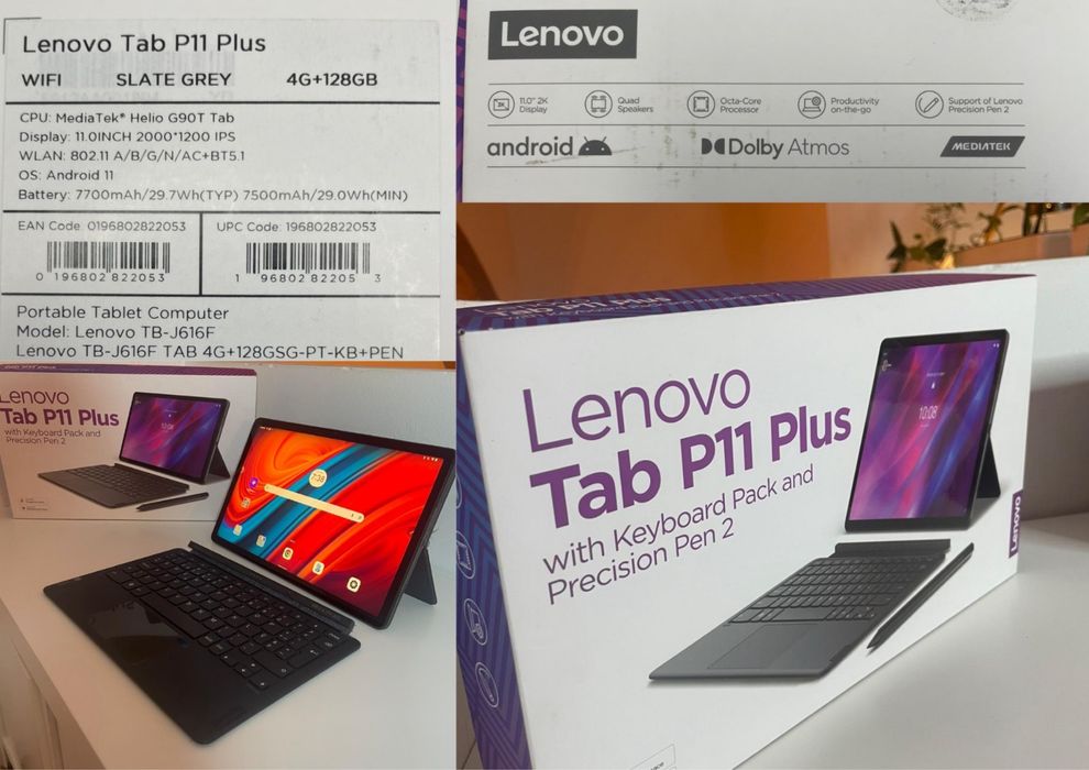 Lenovo Tab P11 Plus + Keyboard Pack & Precision Pen 2