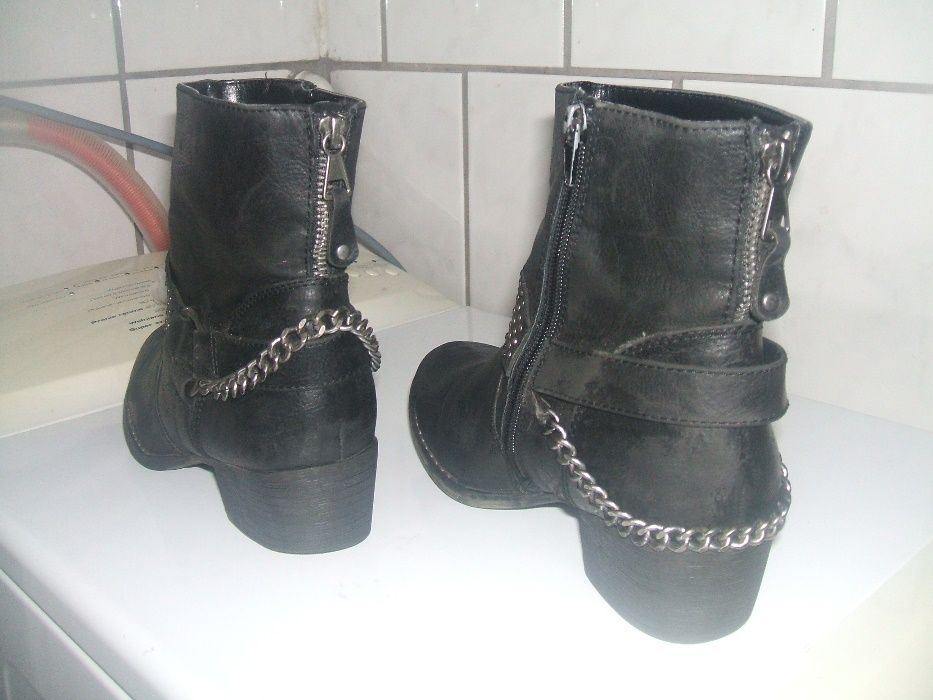 buty kowbojki damskie skórzane 38 .wkładka23,5cm