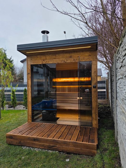 Sauna „polka +’’ opalna drewen 6 osobowa