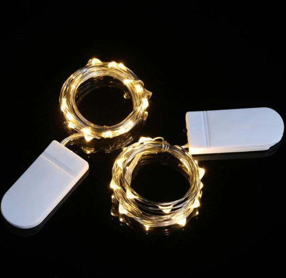Светодиодная яркая гирлянда на батарейках 3м