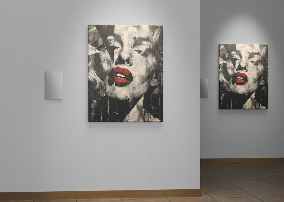 Obraz na płótnie Marilyn Monroe 60x80 cm - Ikona Popkultury w Pop-Art