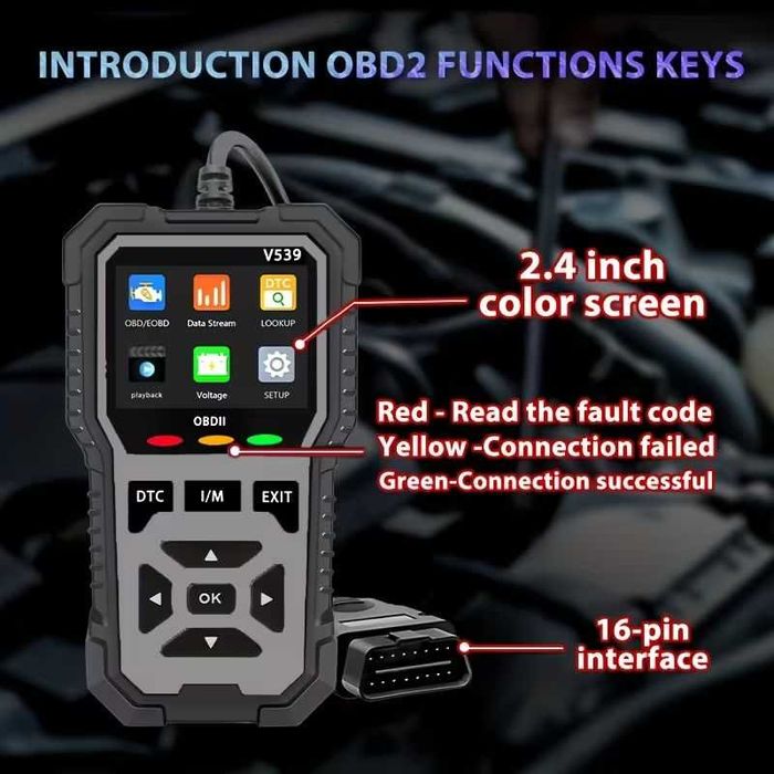 Scanner profissional diagnóstico falhas motor todos os veículos. Novo.