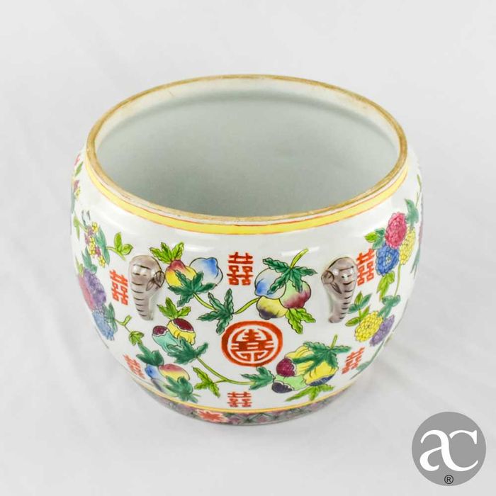 Terrina / panela, China, símbolo dupla felicidade, Período República