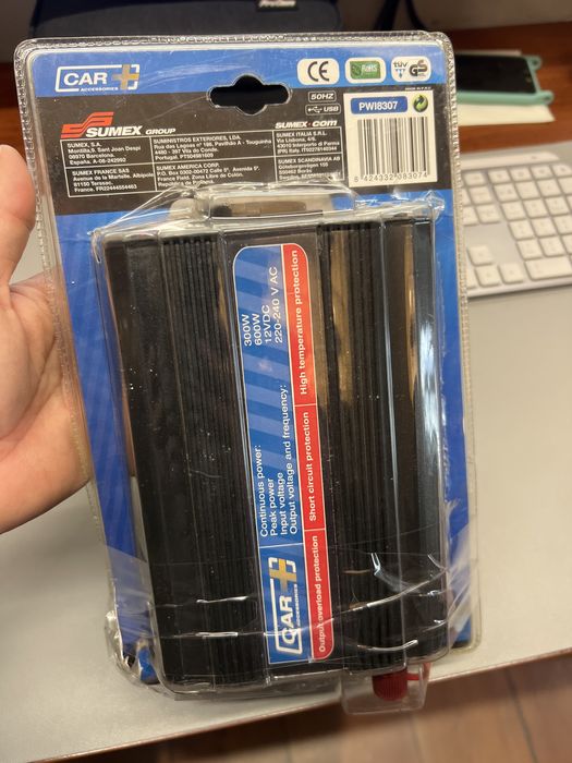 Inversor de corrente para carro ou autocaravana