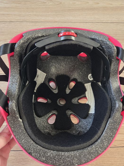 Kask HI TEC rozmiar S dziewczęcy dziecięce różowy rower hulajnoga rolk