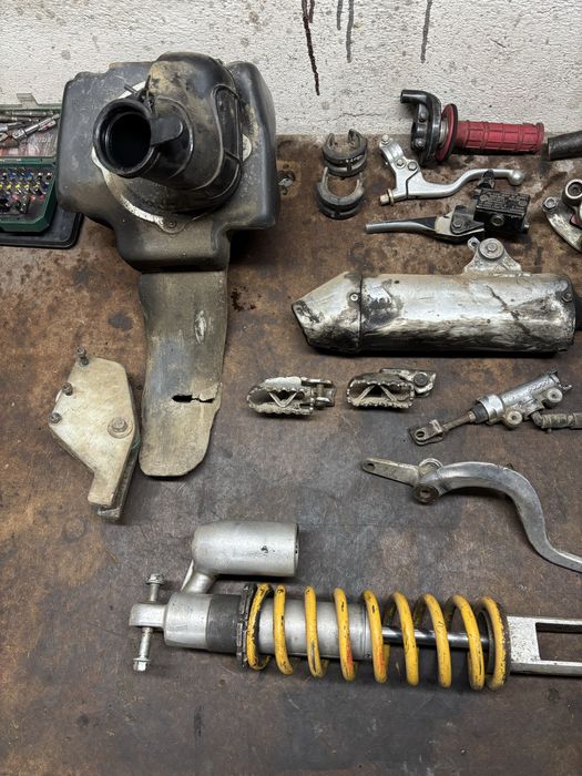 Honda CR 80 85 czesci sprzeglo cylinder skrzynia kartery  zaplon