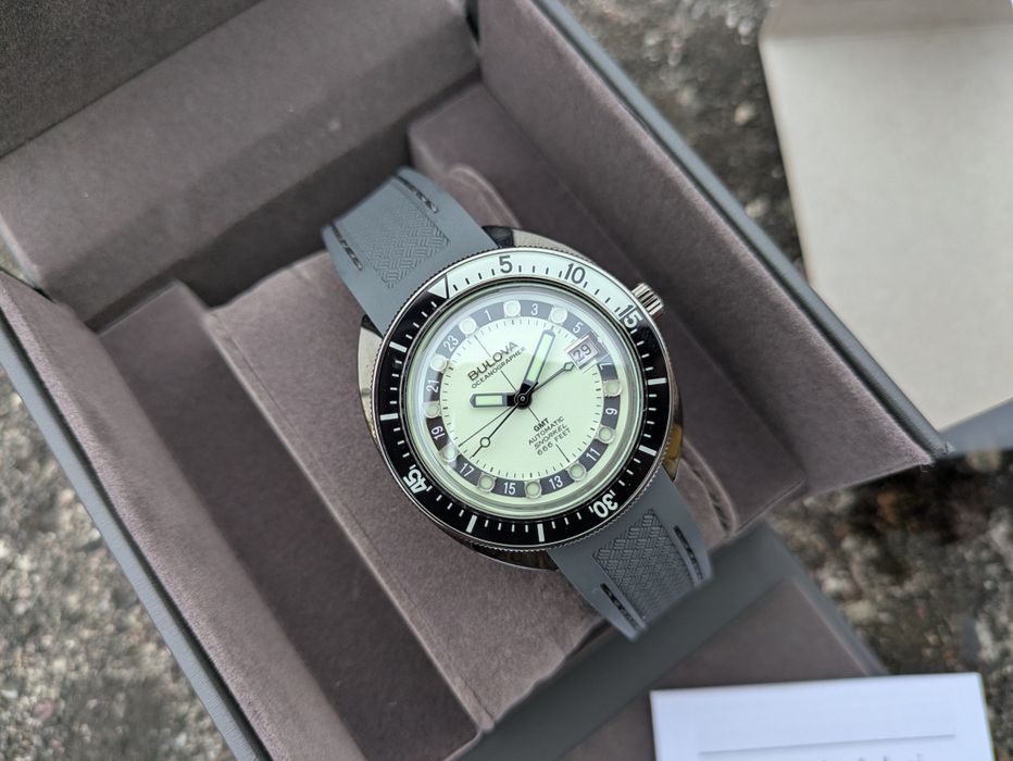 Zegarek Bulova Oceanographer szafir GMT automatyczny