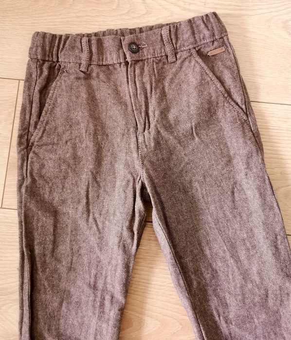 Eleganckie spodnie brązowe 134 H&M