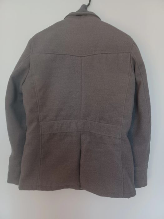 Płaszcz męski dwurzędowy szary S