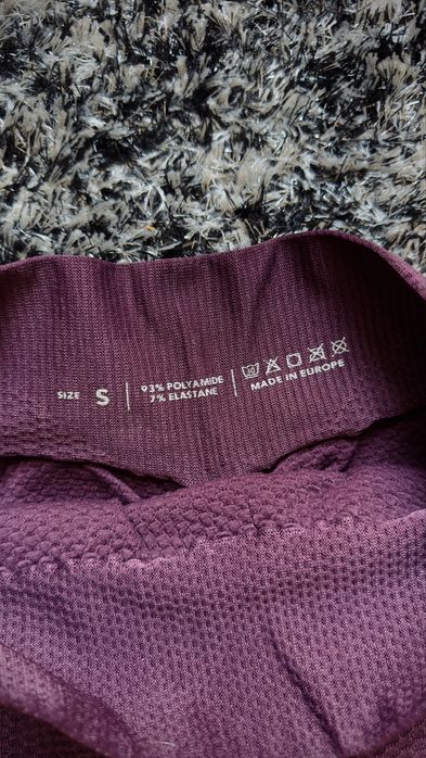 Prozis Leggings Scrunch Bordô | Textura Waffle | Novas