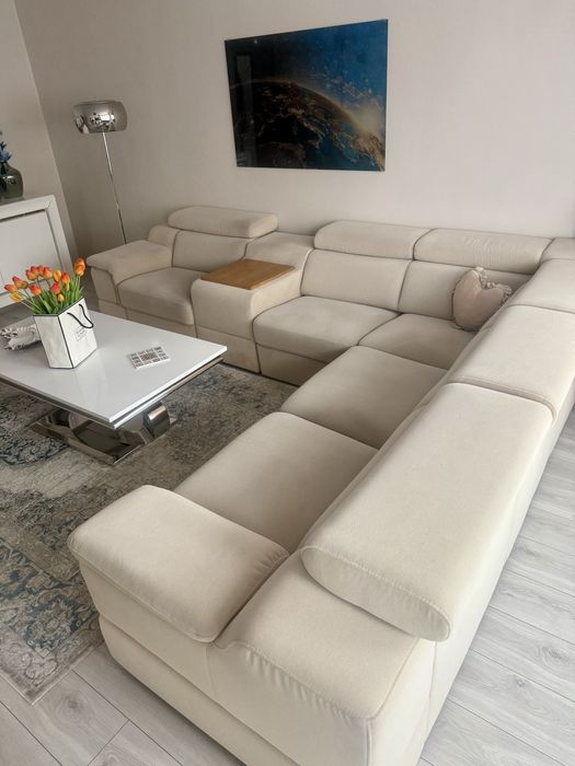 Narożnik beżowy do salonu