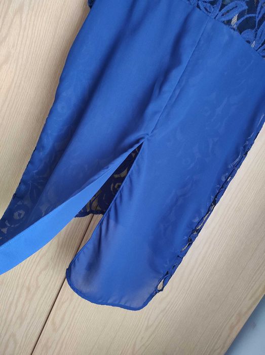 Zara S bluzka damska granatowa