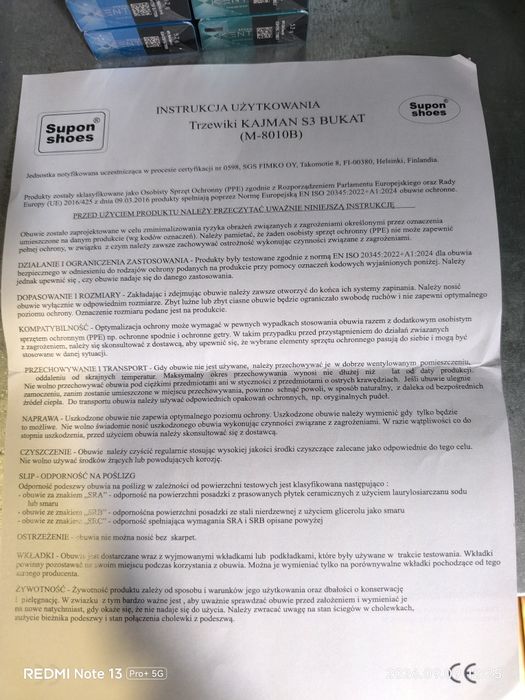 Buty robocze trzewiki Kajman Bukat 44