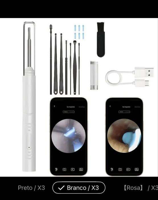 Câmara Endoscópica HD 5MP Wi-Fi com Câmara para Smartphone