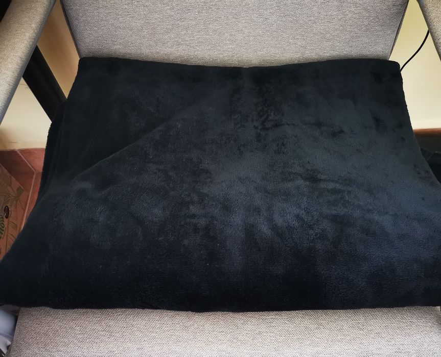Koc czarny Homla gruby 200 x 150 cmsuper stan