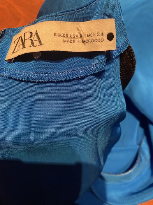 Nowa bluzka zara 34/xs chaber chabrowa wiskoza