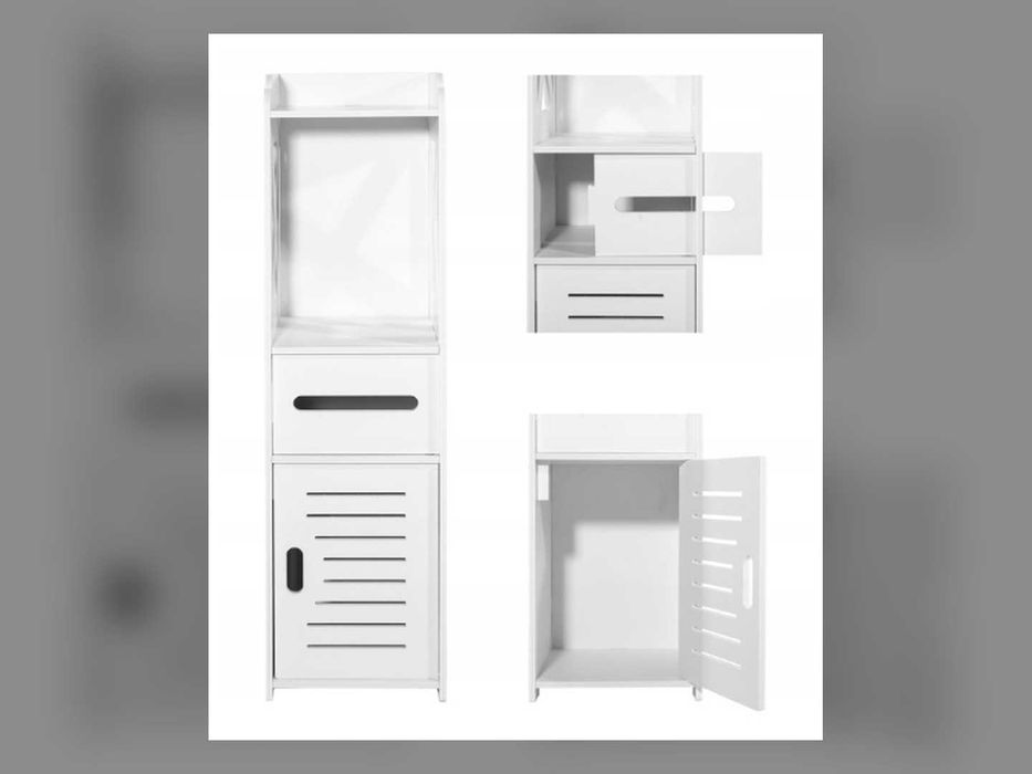 Nowa Szafka Łazienkowa Ażurowa 80 Cm Uchwyt Na Papier Słupek