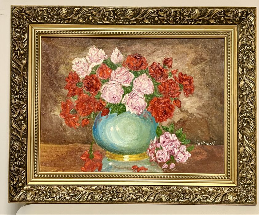 Sprzedam stary obraz przedwojenny vintage art deco olejny portret hit