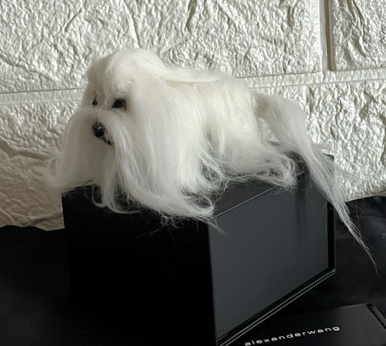 Мальтийская болонка ! Валяние  ! Сувенир! Собачка ! Болонка ! Собака !