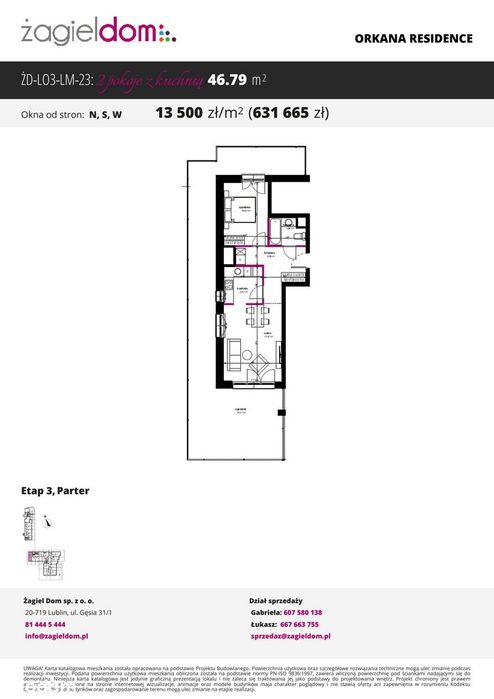 Orkana Residence 3 | mieszkanie 2-pok. | 0_23. Ogródek