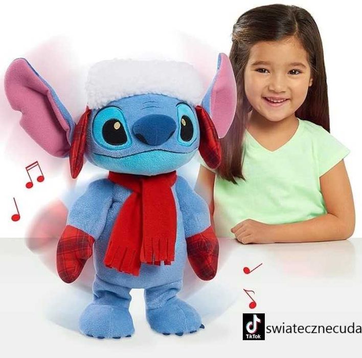 Stitch tańczący z grającą kolędą + gratis *PREZENT DLA DZIECKA*