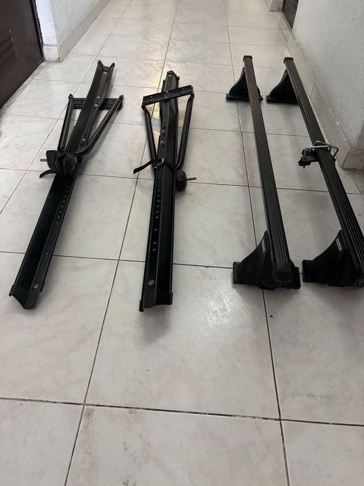 Barras de tejadilho Norauto + Porta-esquis (conjunto completo)