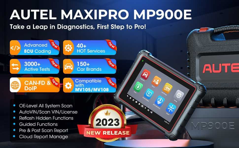Autel MaxiPRO MP900E Máquina Diagnostico OBD Profissional (NOVO)