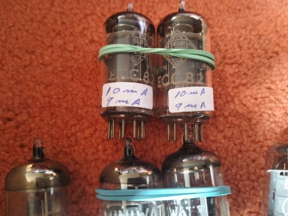 Válvulas testadas para audio novas e semi novas, E88CC Siemens Amperex