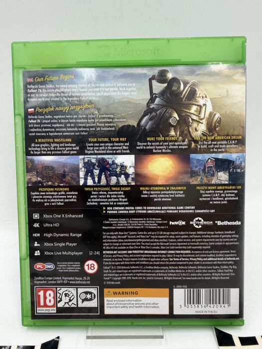 Fallout 76 Xbox One Gwarancja